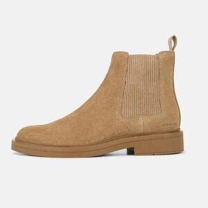 Vince Men’s Tan Suede Chelsea Boots, 12